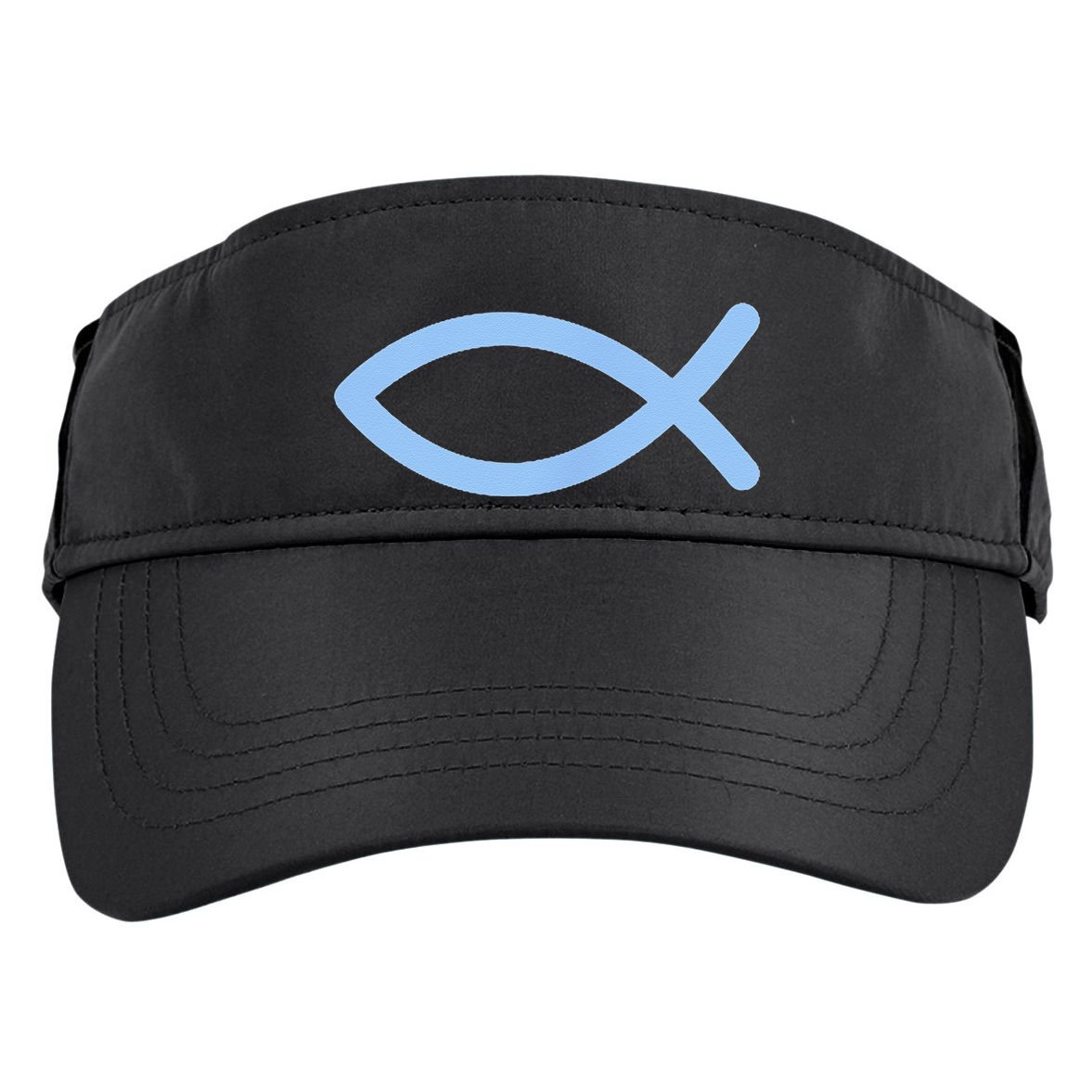 Ichthys Ichthus Christian Symbol Jesus Fish Adult Drive Performance Visor