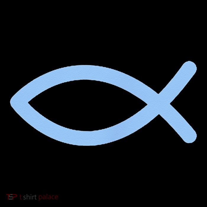 Ichthys Ichthus Christian Symbol Jesus Fish Cooling Performance Long Sleeve Crew