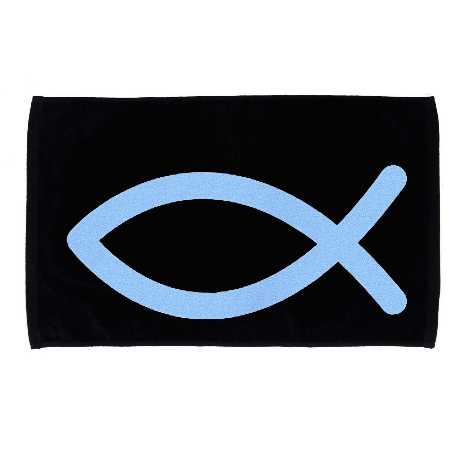 Ichthys Ichthus Christian Symbol Jesus Fish Microfiber Hand Towel