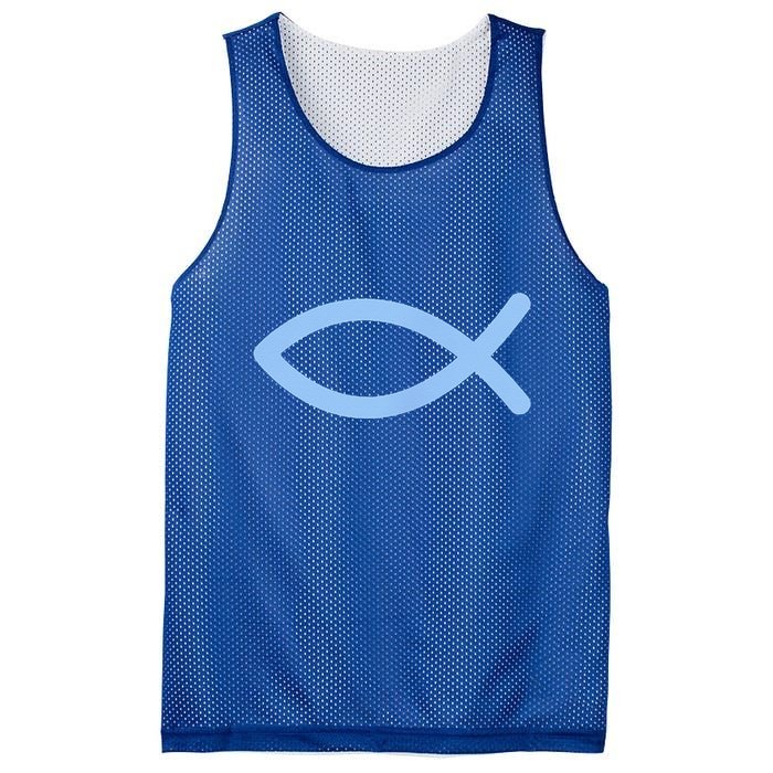 Ichthys Ichthus Christian Symbol Jesus Fish Mesh Reversible Basketball Jersey Tank