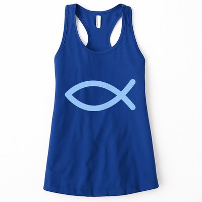 Ichthys Ichthus Christian Symbol Jesus Fish Womens Tank Top