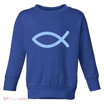 Ichthys Ichthus Christian Symbol Jesus Fish Toddler Sweatshirt