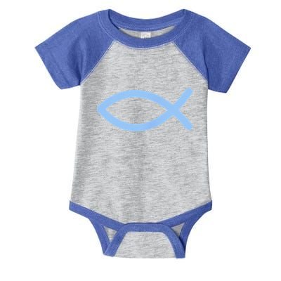 Ichthys Ichthus Christian Symbol Jesus Fish Infant Baby Jersey Bodysuit