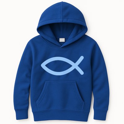 Ichthys Ichthus Christian Symbol Jesus Fish Kids Hoodie