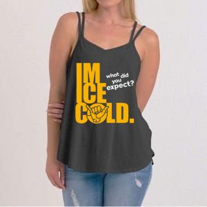 IM Ice Cold Hand Sign Alpha African Fraternity Women's Strappy Tank