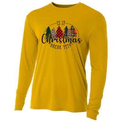 Is It Christmas Break Yet? Family Christmas Trees Pajamas Cool Gift Cooling Performance Long Sleeve Crew