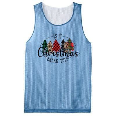 Is It Christmas Break Yet? Family Christmas Trees Pajamas Cool Gift Mesh Reversible Basketball Jersey Tank