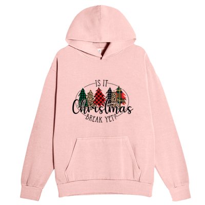 Is It Christmas Break Yet? Family Christmas Trees Pajamas Cool Gift Urban Pullover Hoodie