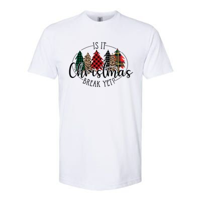 Is It Christmas Break Yet? Family Christmas Trees Pajamas Cool Gift Softstyle CVC T-Shirt