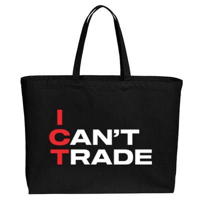 Ict I CanT Trade Cotton Canvas Jumbo Tote