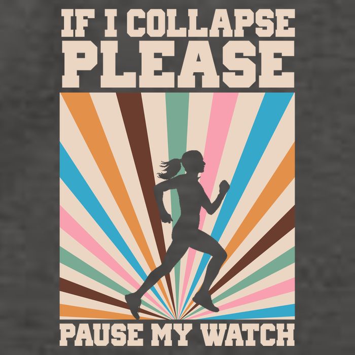 If I Collapse Please Pause My Watch Runner Marathon Vector Backpack