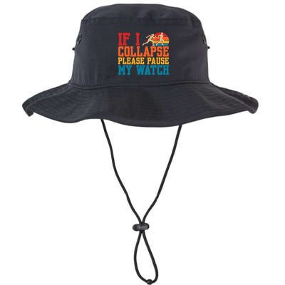 If I Collapse Please Pause My Watch Running Marathon Runner Bucket Hat