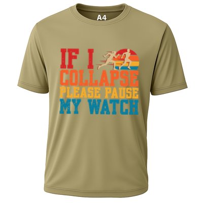 If I Collapse Please Pause My Watch Running Marathon Runner Performance Shirt