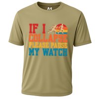 If I Collapse Please Pause My Watch Running Marathon Runner Performance Shirt