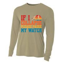 If I Collapse Please Pause My Watch Running Marathon Runner Cooling Performance Long Sleeve Crew