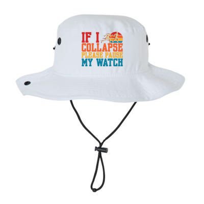 If I Collapse Please Pause My Watch Running Marathon Runner Legacy Cool Fit Booney Bucket Hat