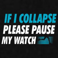 If I Collapse Please Pause My Watch Running Marathon Runner Ladies PosiCharge Tri-Blend Wicking Tank