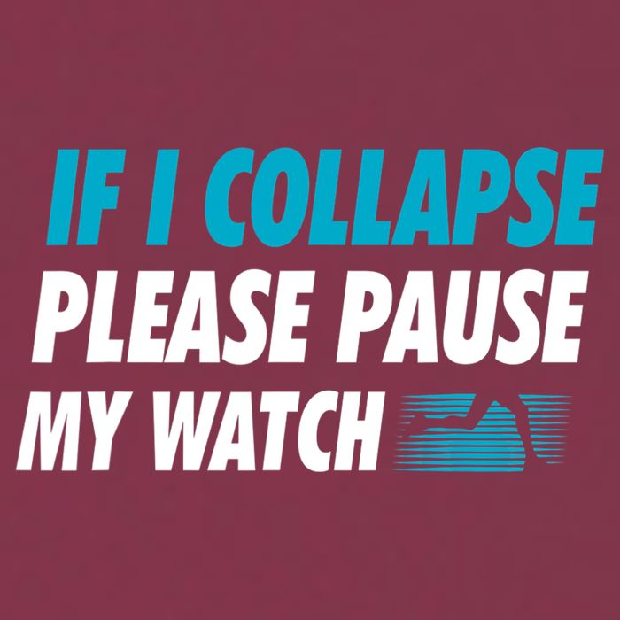 If I Collapse Please Pause My Watch Running Marathon Runner 16oz Travel Tumbler
