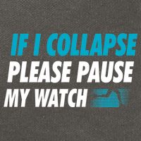 If I Collapse Please Pause My Watch Running Marathon Runner Cotton Canvas Backpack
