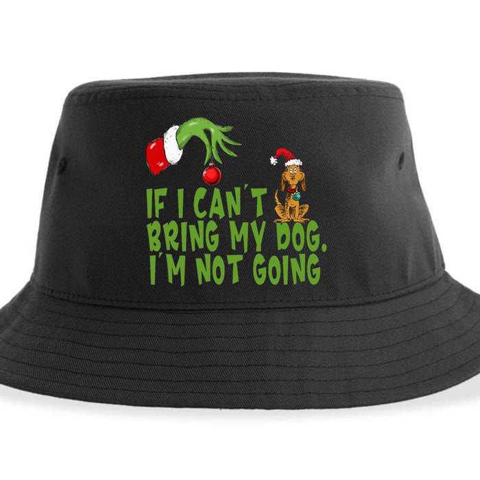 If I CanT Bring My Dog IM Not GoingRetro Christmas Sustainable Bucket Hat