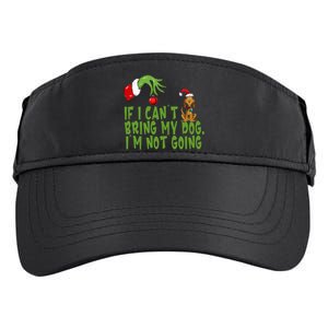 If I CanT Bring My Dog IM Not GoingRetro Christmas Adult Drive Performance Visor