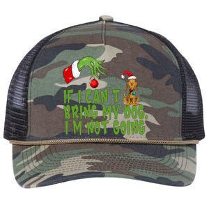 If I CanT Bring My Dog IM Not GoingRetro Christmas Retro Rope Trucker Hat Cap