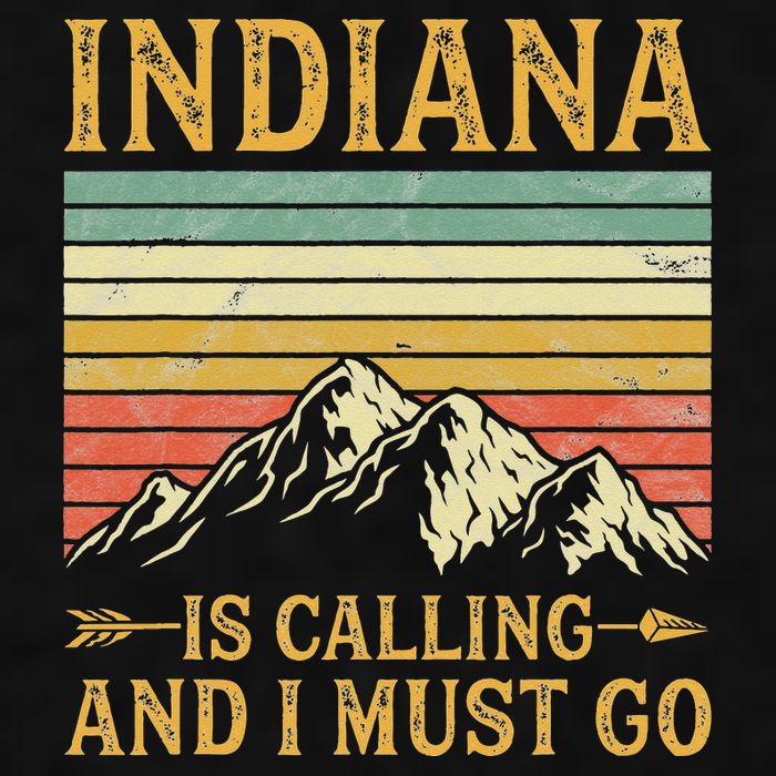 Indiana Is Calling And I Must Go Ladies PosiCharge Tri-Blend Wicking Tank
