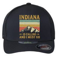 Indiana Is Calling And I Must Go Flexfit Unipanel Trucker Cap