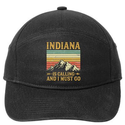 Indiana Is Calling And I Must Go 7-Panel Snapback Hat