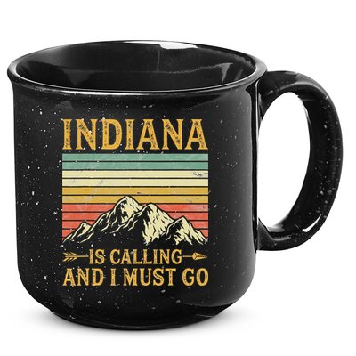 Indiana Is Calling And I Must Go 15oz Campfire Ceramic Mug