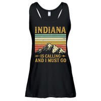 Indiana Is Calling And I Must Go Ladies Essential Flowy Tank