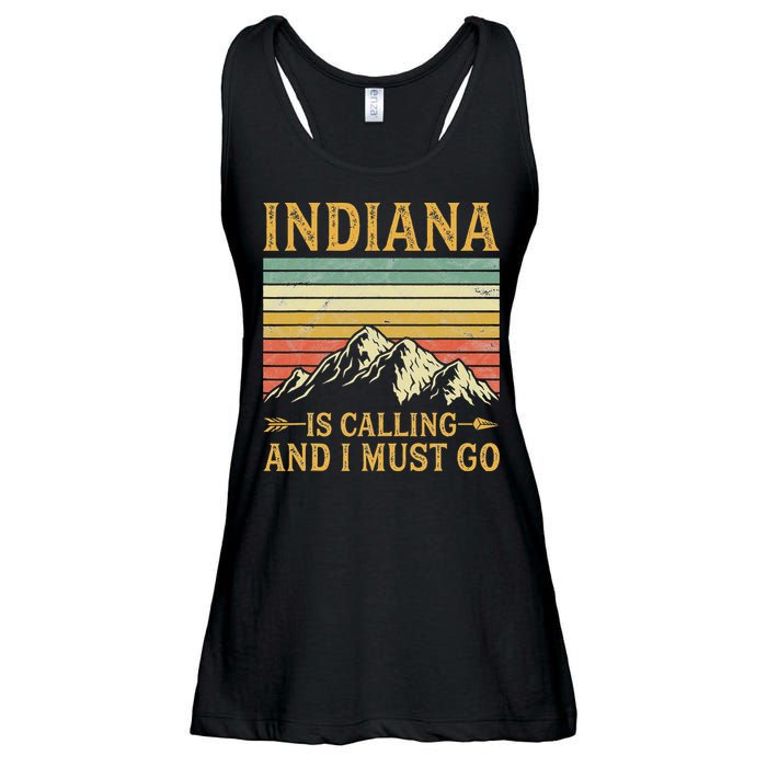 Indiana Is Calling And I Must Go Ladies Essential Flowy Tank