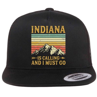 Indiana Is Calling And I Must Go Flatbill Hat
