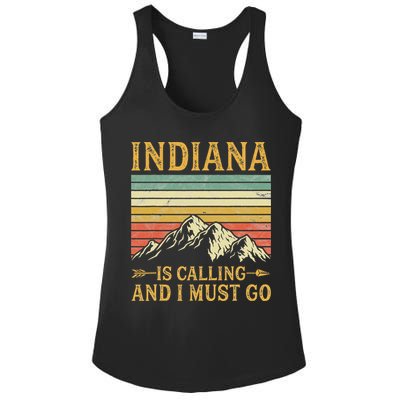 Indiana Is Calling And I Must Go Ladies PosiCharge Competitor Racerback Tank