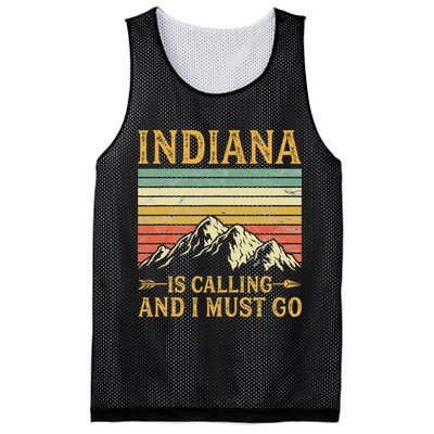 Indiana Is Calling And I Must Go Mesh Reversible Basketball Jersey Tank