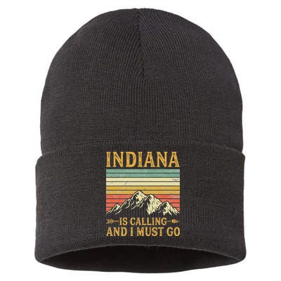 Indiana Is Calling And I Must Go Sustainable Knit Beanie