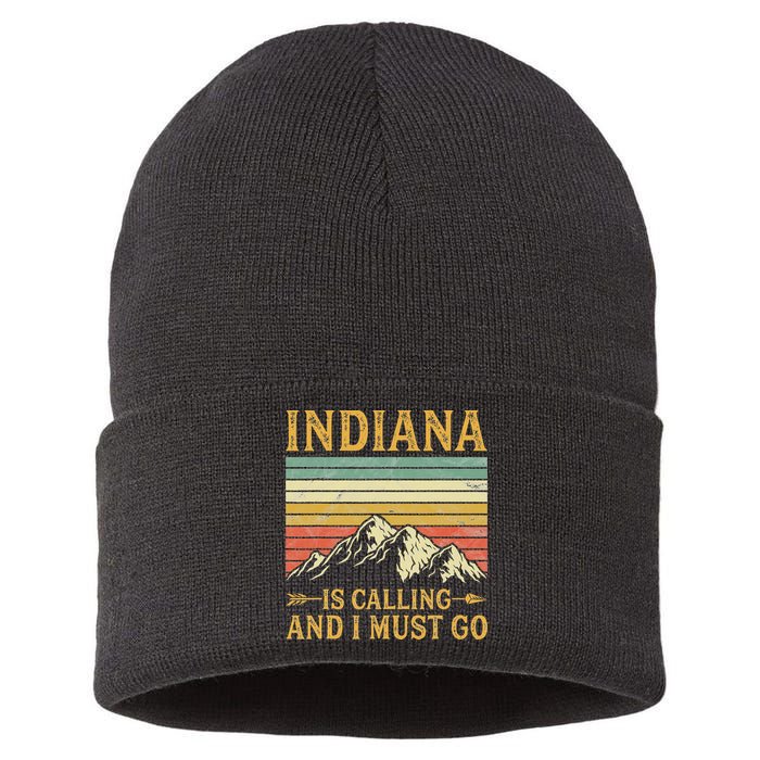 Indiana Is Calling And I Must Go Sustainable Knit Beanie