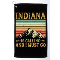 Indiana Is Calling And I Must Go Golf Towel