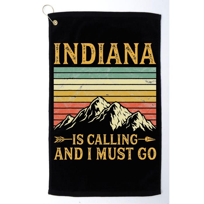 Indiana Is Calling And I Must Go Golf Towel