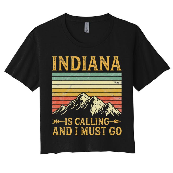 Indiana Is Calling And I Must Go Crop Top