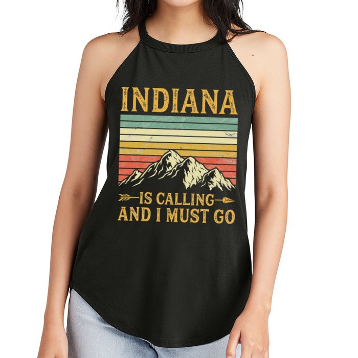 Indiana Is Calling And I Must Go Women's Perfect Tri Rocker Tank