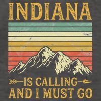 Indiana Is Calling And I Must Go Vector Backpack