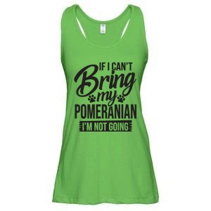 If I Cant Bring My Pomeranian Pomeranian Lover Ladies Essential Flowy Tank