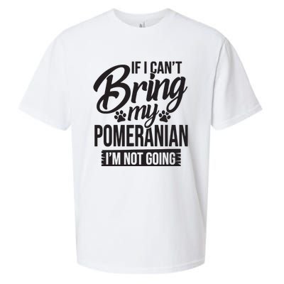 If I Cant Bring My Pomeranian Pomeranian Lover Sueded Cloud Jersey T-Shirt