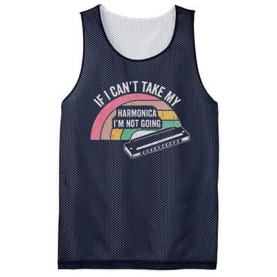 If I CanT Take My Harmonica IM Not Going Mesh Reversible Basketball Jersey Tank