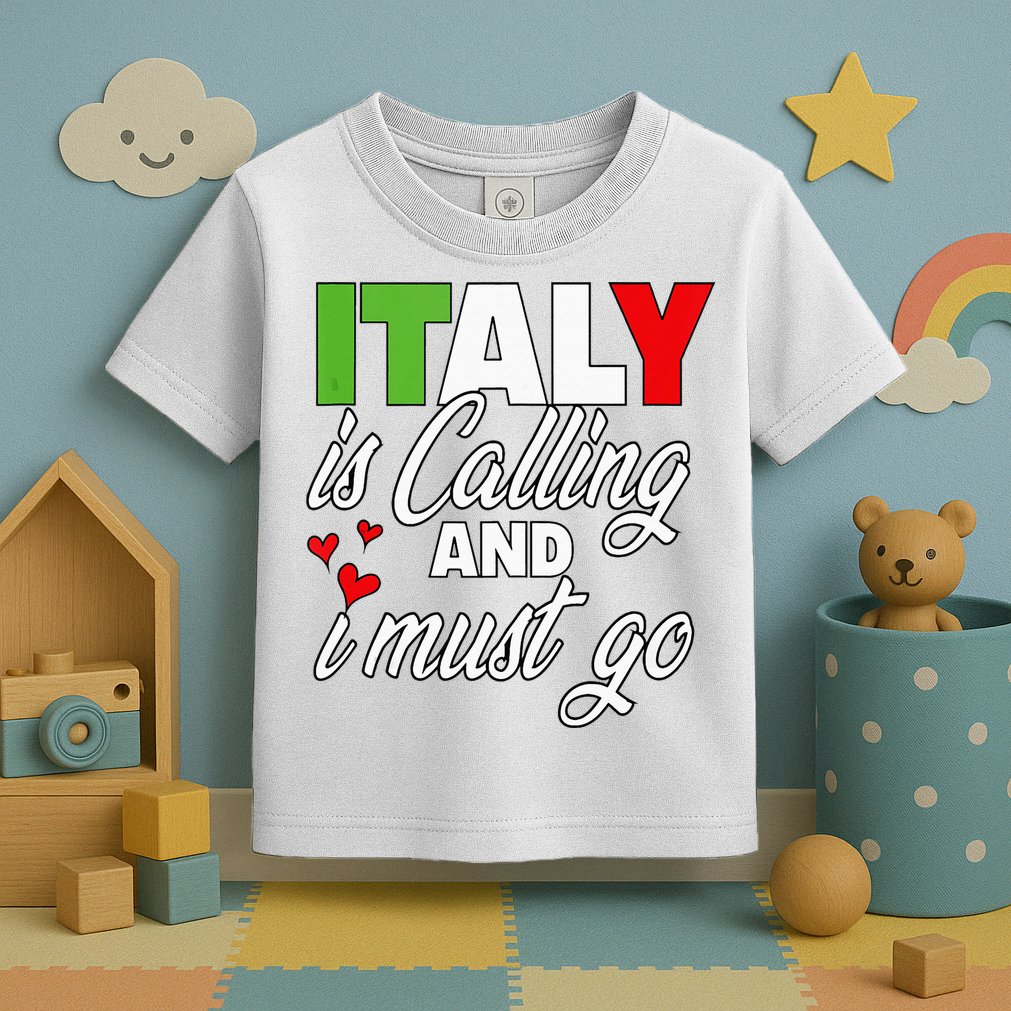 Italy Is Calling And I Must Go Women Vacation Toddler T-Shirt