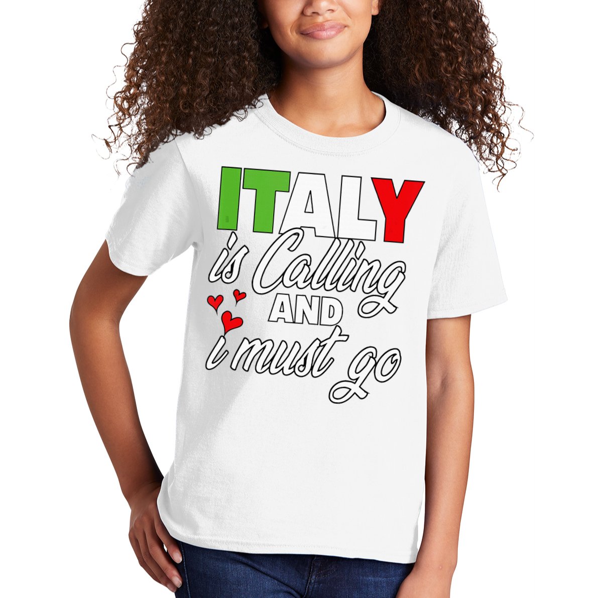 Italy Is Calling And I Must Go Women Vacation Kids T-Shirt