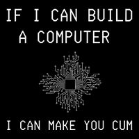 If I Can Build Computer I Can Make You Cum Cooling Performance Crew T-Shirt