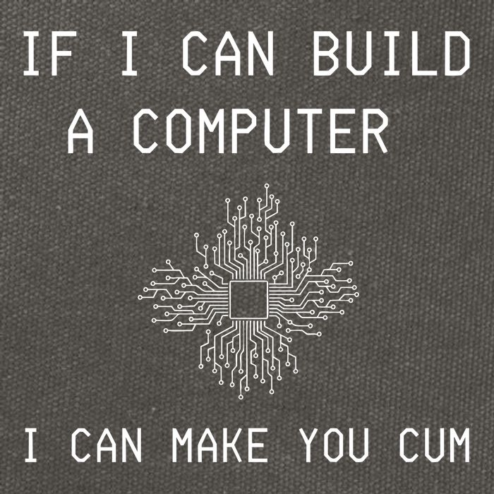 If I Can Build Computer I Can Make You Cum Cotton Canvas Backpack