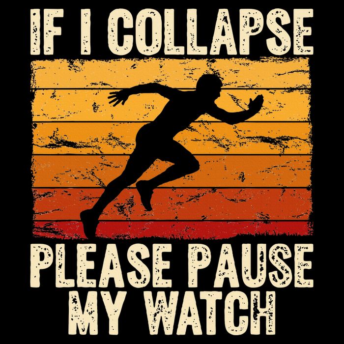 If I Collapse Please Pause My Watch Retro Funny Running Daily Commute Backpack